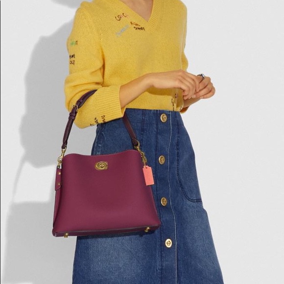 Coach Willow Shoulder Bag In Colorblock - Picture 3 of 14